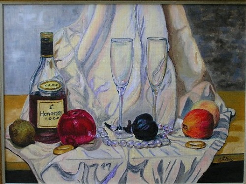 Натюрморт с бусами