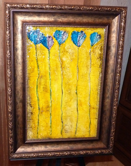 синий букет