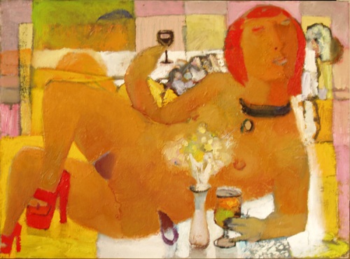 Обнаженная с цветами