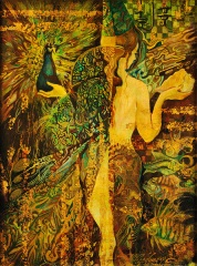 Морская царевна, 40х30, х/м, 1998