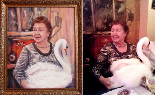 Портрет с Лебедем