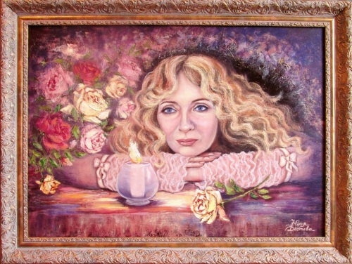 Портрет Девушка со свечой