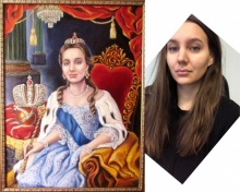 Портрет Екатерины в образе Императрицы