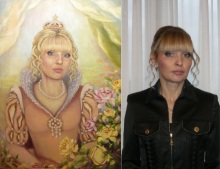 Портрет в платье 19века