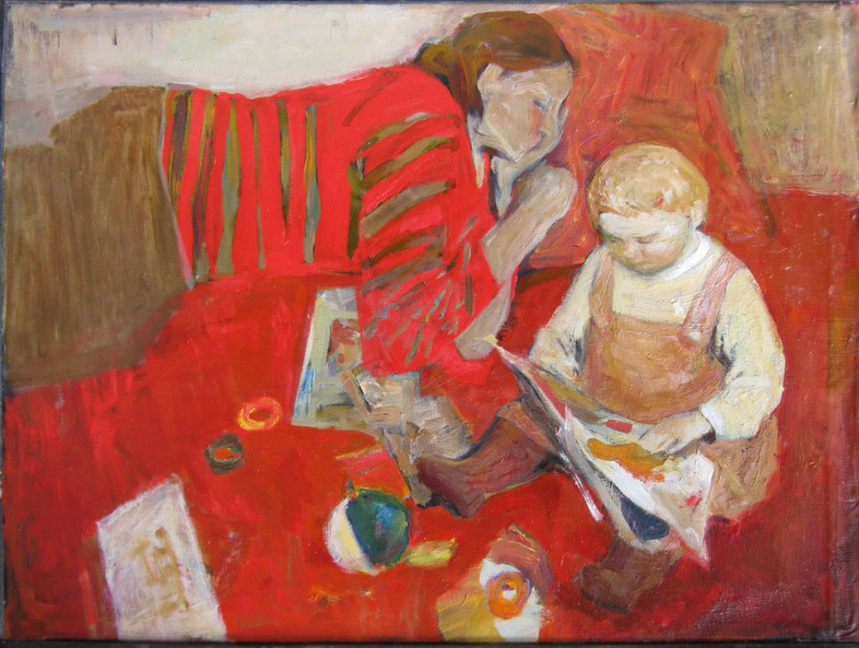 Мама спит, она устала...