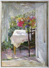 На даче. Цветы.